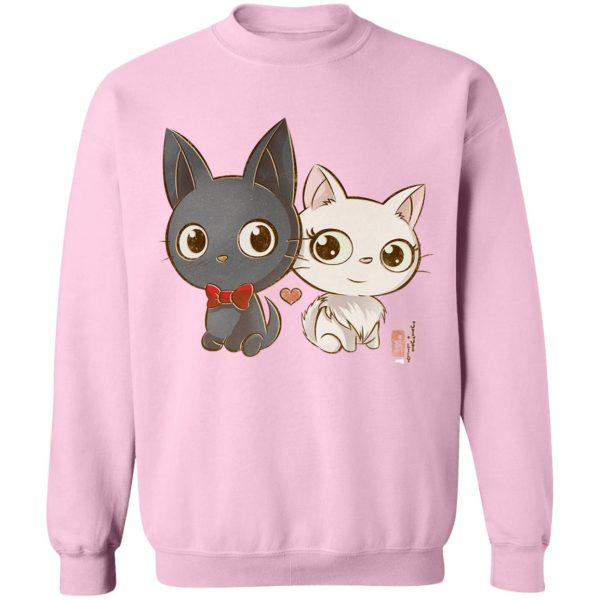 Watch Kiki's Delivery Service - Kiki’s Delivery Service – Jiji and Lily Chibi Sweatshirt-Apparel, Kiki's Delivery Service, Sweatshirt, Watch Kiki's Delivery Service