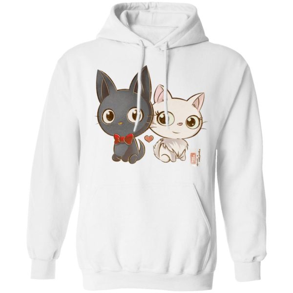 Kiki's Delivery Service Costume - Kiki’s Delivery Service – Jiji and Lily Chibi Hoodie-Apparel, Hoodie, Kiki's Delivery Service, Kiki's Delivery Service Costume