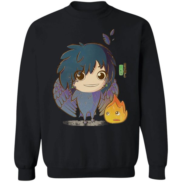 Howl's Moving Castle Howl And Sophie - Howl’s Moving Castle – Howl Chibi Sweatshirt-Apparel, Howl's Moving Castle, Howl's Moving Castle Howl And Sophie, Sweatshirt