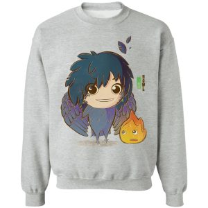 Howl's Moving Castle Howl And Sophie - Howl’s Moving Castle – Howl Chibi Sweatshirt-Apparel, Howl's Moving Castle, Howl's Moving Castle Howl And Sophie, Sweatshirt