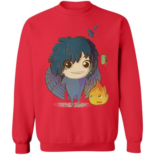 Howl's Moving Castle Howl And Sophie - Howl’s Moving Castle – Howl Chibi Sweatshirt-Apparel, Howl's Moving Castle, Howl's Moving Castle Howl And Sophie, Sweatshirt