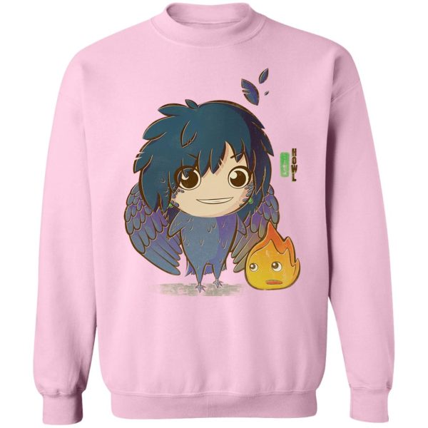 Howl's Moving Castle Howl And Sophie - Howl’s Moving Castle – Howl Chibi Sweatshirt-Apparel, Howl's Moving Castle, Howl's Moving Castle Howl And Sophie, Sweatshirt