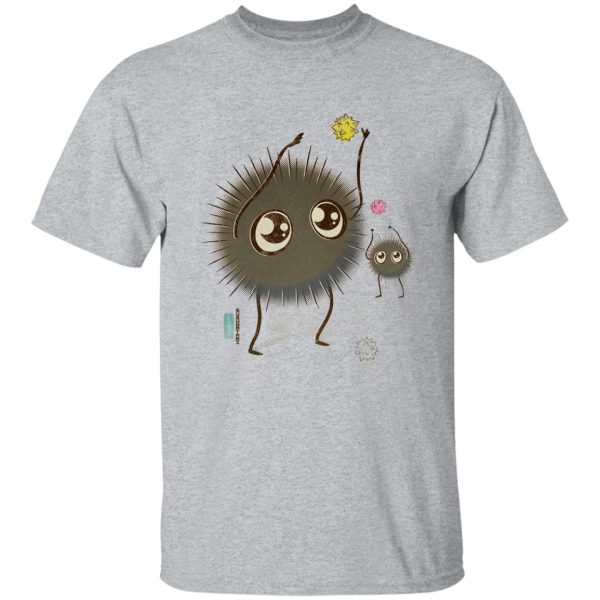 Spirited Away Train - Spirited Away – Soot Spirit Chibi T Shirt-Apparel, Spirited Away, Spirited Away Train, Tshirt