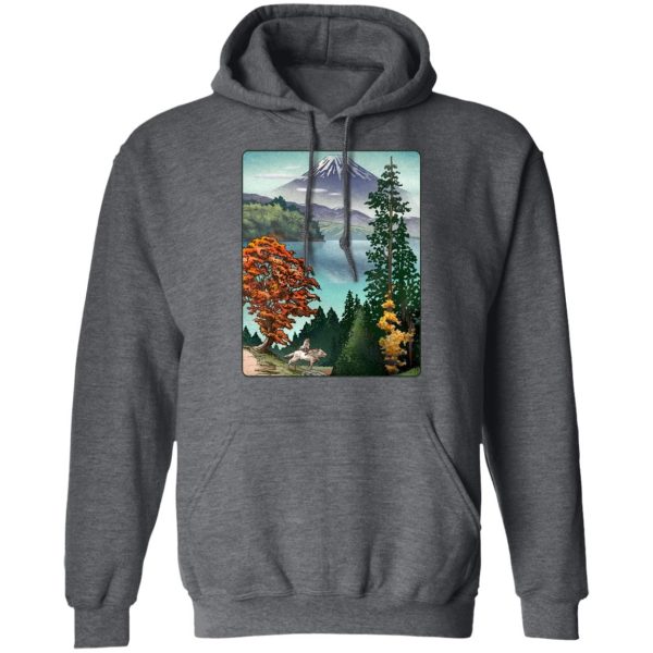 Princess Mononoke-ashitaka - Princess Mononoke Landscape Hoodie-Apparel, Hoodie, princess mononoke, Princess Mononoke Ashitaka