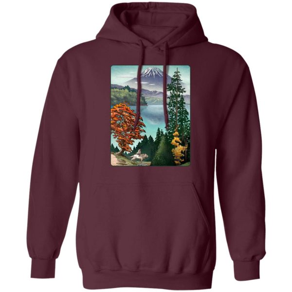 Princess Mononoke-ashitaka - Princess Mononoke Landscape Hoodie-Apparel, Hoodie, princess mononoke, Princess Mononoke Ashitaka