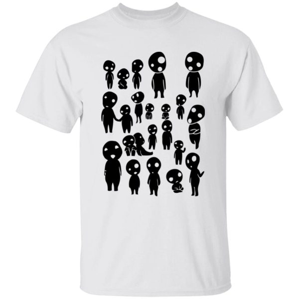 Princess Mononoke Kodama - Princess Mononoke – Tree Spirits T Shirt-Apparel, princess mononoke, Princess Mononoke Kodama, Tshirt