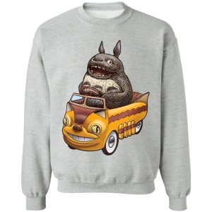 Totoro Plush - Totoro driving Catbus Sweatshirt-Apparel, My Neighbor Totoro, Sweatshirt, Totoro Plush