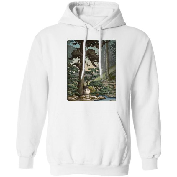 Totoro Catbus - Totoro in the Landscape Hoodie-Apparel, Hoodie, My Neighbor Totoro, Totoro Catbus