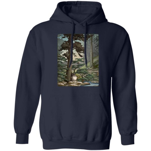 Totoro Catbus - Totoro in the Landscape Hoodie-Apparel, Hoodie, My Neighbor Totoro, Totoro Catbus