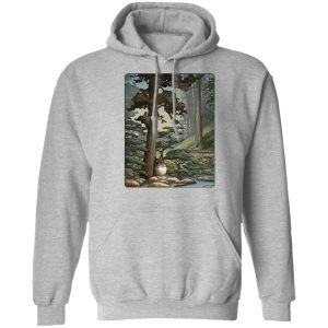 Totoro Catbus - Totoro in the Landscape Hoodie-Apparel, Hoodie, My Neighbor Totoro, Totoro Catbus