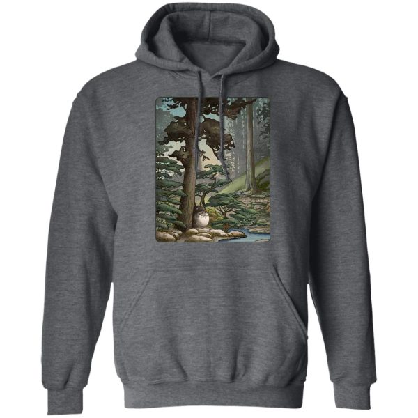 Totoro Catbus - Totoro in the Landscape Hoodie-Apparel, Hoodie, My Neighbor Totoro, Totoro Catbus