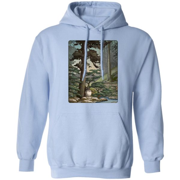 Totoro Catbus - Totoro in the Landscape Hoodie-Apparel, Hoodie, My Neighbor Totoro, Totoro Catbus