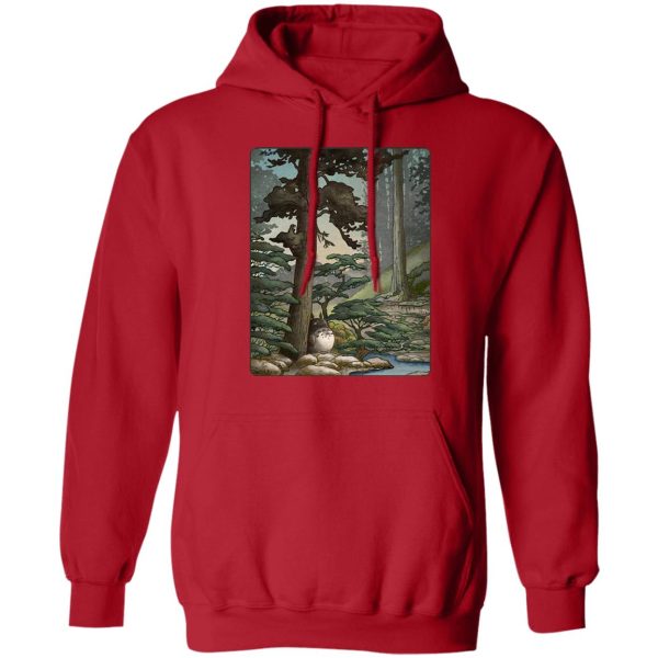 Totoro Catbus - Totoro in the Landscape Hoodie-Apparel, Hoodie, My Neighbor Totoro, Totoro Catbus