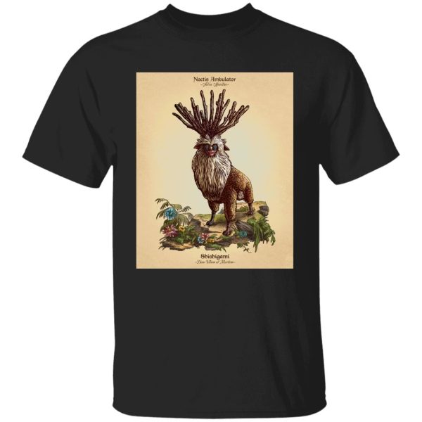 Princess Mononoke - Shishigami Day Time Detailed T Shirt-Apparel, princess mononoke, Tshirt