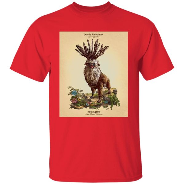 Princess Mononoke - Shishigami Day Time Detailed T Shirt-Apparel, princess mononoke, Tshirt