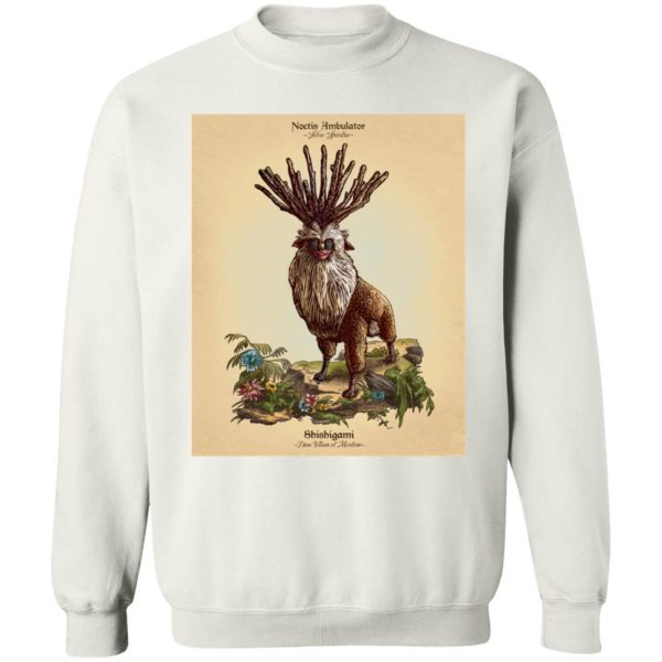 Yakul Princess Mononoke - Princess Mononoke – Shishigami Day Time Detailed Sweatshirt-Apparel, princess mononoke, Sweatshirt, Yakul Princess Mononoke