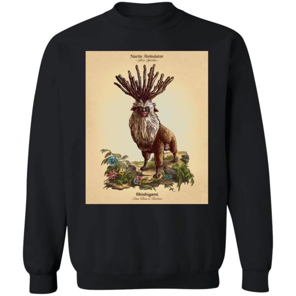 Yakul Princess Mononoke - Princess Mononoke – Shishigami Day Time Detailed Sweatshirt-Apparel, princess mononoke, Sweatshirt, Yakul Princess Mononoke