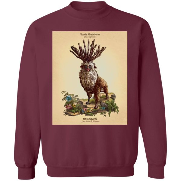 Yakul Princess Mononoke - Princess Mononoke – Shishigami Day Time Detailed Sweatshirt-Apparel, princess mononoke, Sweatshirt, Yakul Princess Mononoke