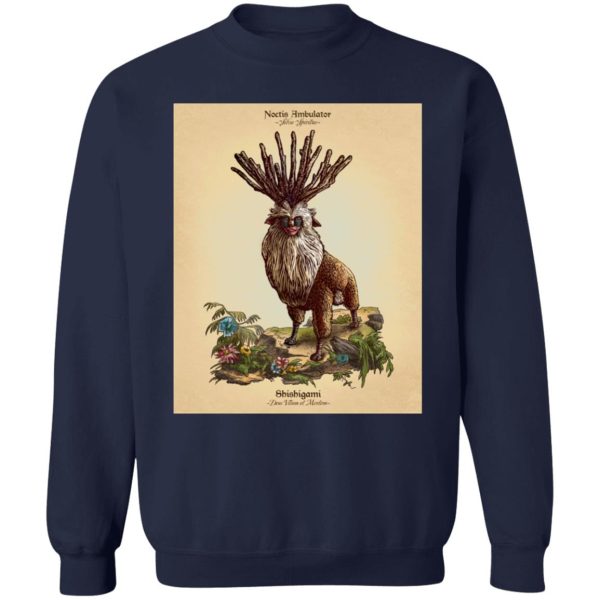 Yakul Princess Mononoke - Princess Mononoke – Shishigami Day Time Detailed Sweatshirt-Apparel, princess mononoke, Sweatshirt, Yakul Princess Mononoke