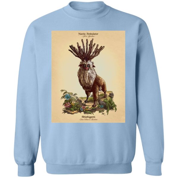 Yakul Princess Mononoke - Princess Mononoke – Shishigami Day Time Detailed Sweatshirt-Apparel, princess mononoke, Sweatshirt, Yakul Princess Mononoke