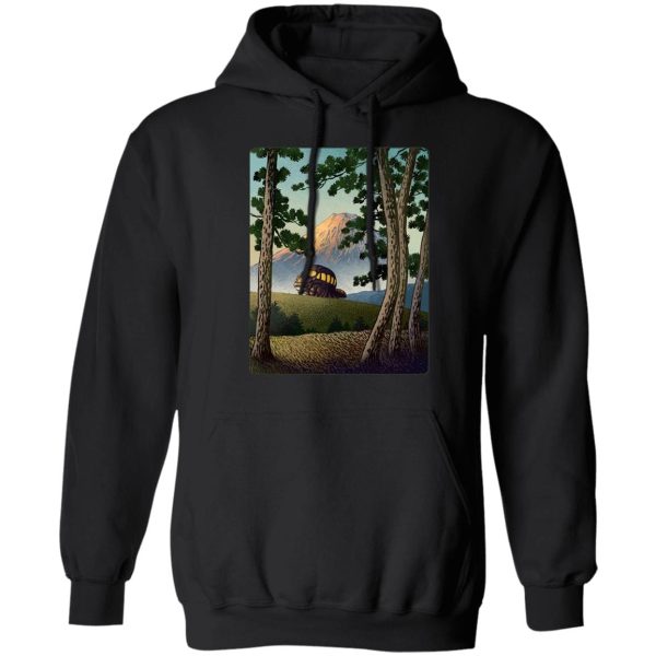 My Neighbor Totoro Poster - My Neighbor Totoro – Catbus Landscape Hoodie-Apparel, Hoodie, My Neighbor Totoro, My Neighbor Totoro Poster