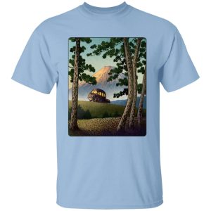 Totoro Drawing - My Neighbor Totoro – Catbus Landscape T Shirt-Apparel, My Neighbor Totoro, Totoro Drawing, Tshirt