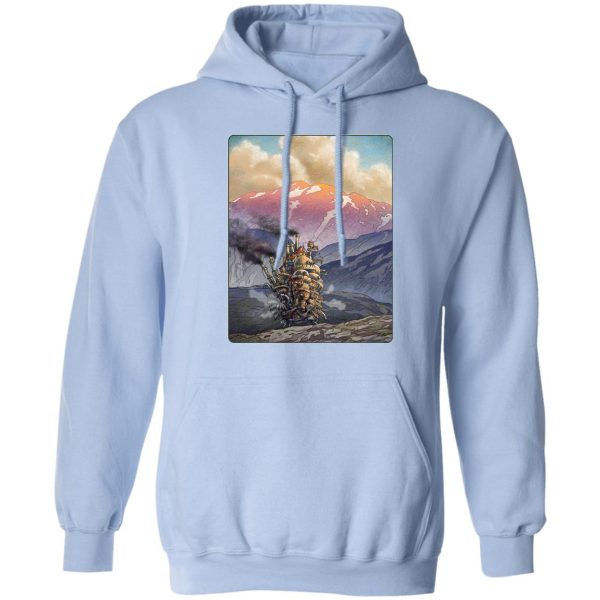 Howl In Howl's Moving Castle - Howl’s Moving Castle Landscape Hoodie-Apparel, Hoodie, Howl In Howl's Moving Castle, Howl's Moving Castle