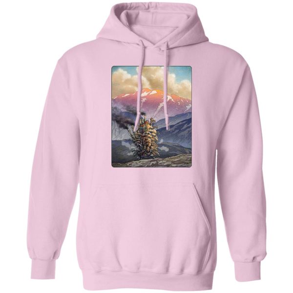 Howl In Howl's Moving Castle - Howl’s Moving Castle Landscape Hoodie-Apparel, Hoodie, Howl In Howl's Moving Castle, Howl's Moving Castle