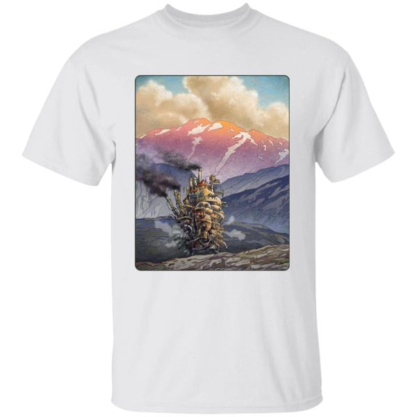 Watch Howl's Moving Castle - Howl’s Moving Castle Landscape T Shirt-Apparel, Howl's Moving Castle, Tshirt, Watch Howl's Moving Castle