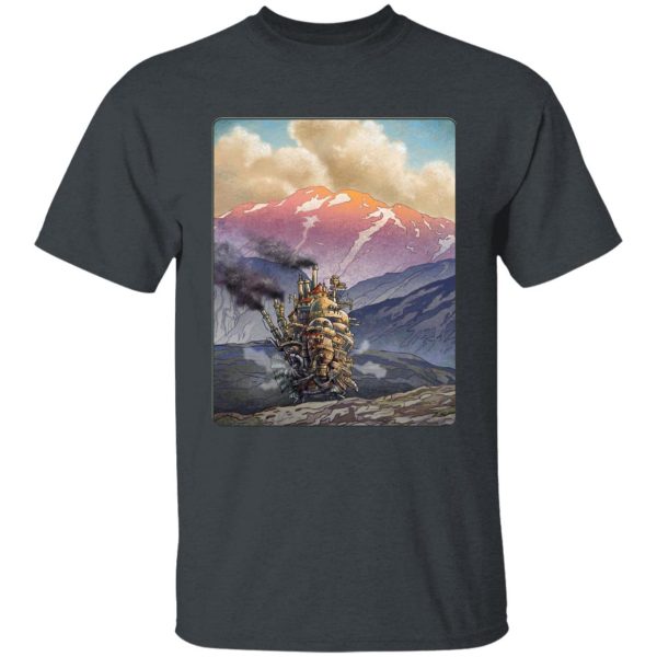 Watch Howl's Moving Castle - Howl’s Moving Castle Landscape T Shirt-Apparel, Howl's Moving Castle, Tshirt, Watch Howl's Moving Castle