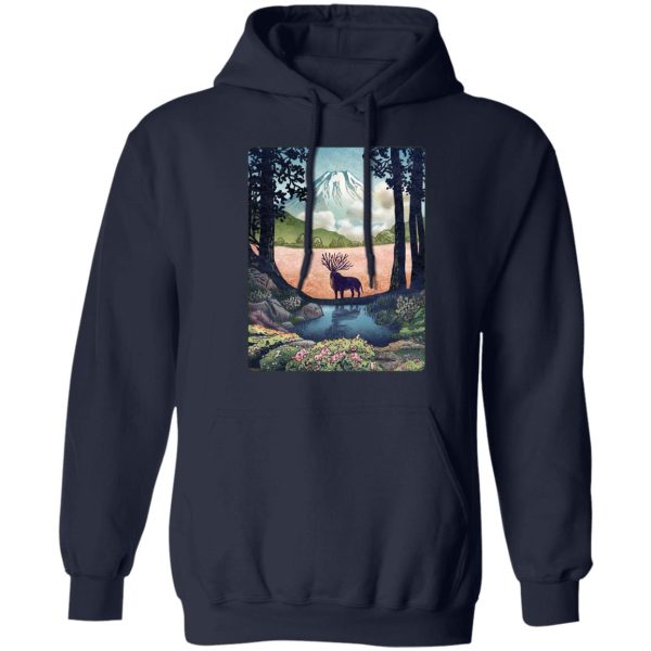 Princess Mononoke Cast - Princess Mononoke – Shishigami Day Time Landscape Hoodie-Apparel, Hoodie, princess mononoke, Princess Mononoke Cast