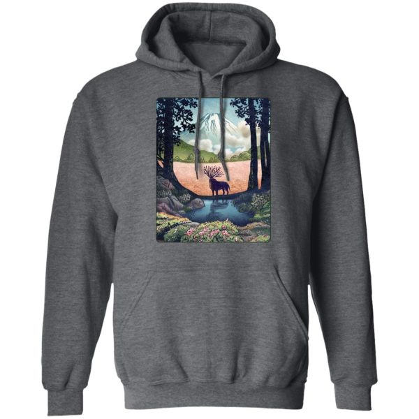 Princess Mononoke Cast - Princess Mononoke – Shishigami Day Time Landscape Hoodie-Apparel, Hoodie, princess mononoke, Princess Mononoke Cast