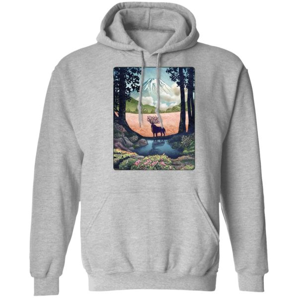 Princess Mononoke Cast - Princess Mononoke – Shishigami Day Time Landscape Hoodie-Apparel, Hoodie, princess mononoke, Princess Mononoke Cast