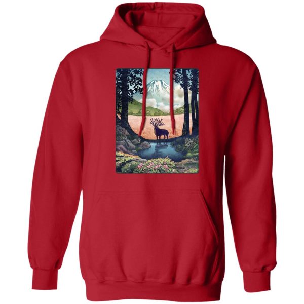 Princess Mononoke Cast - Princess Mononoke – Shishigami Day Time Landscape Hoodie-Apparel, Hoodie, princess mononoke, Princess Mononoke Cast