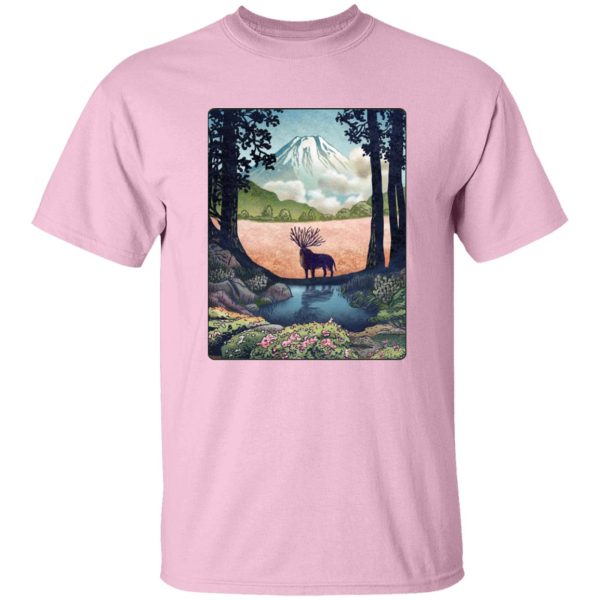 Princess Mononoke Characters - Princess Mononoke – Shishigami Day Time Landscape T Shirt-Apparel, princess mononoke, Princess Mononoke Characters, Tshirt