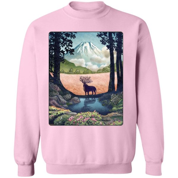 Princess Mononoke Ashitaka - Princess Mononoke – Shishigami Day Time Landscape Sweatshirt-Apparel, princess mononoke, Princess Mononoke Ashitaka, Sweatshirt