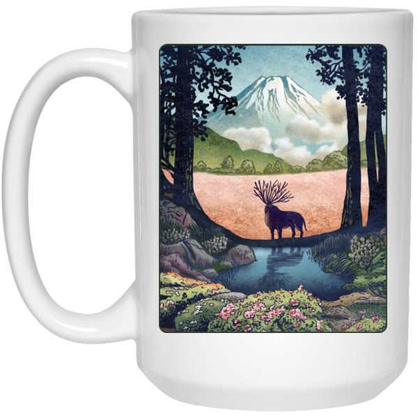 Princess Mononoke Forest Spirit - Princess Mononoke – Shishigami Day Time Landscape Mug-House Decor, Mug, princess mononoke, Princess Mononoke Forest Spirit