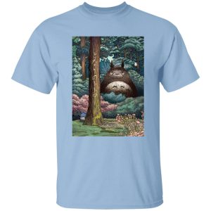 Totoro Umbrella - My Neighbor Totoro Forest Spirit T Shirt-Apparel, My Neighbor Totoro, Totoro Umbrella, Tshirt