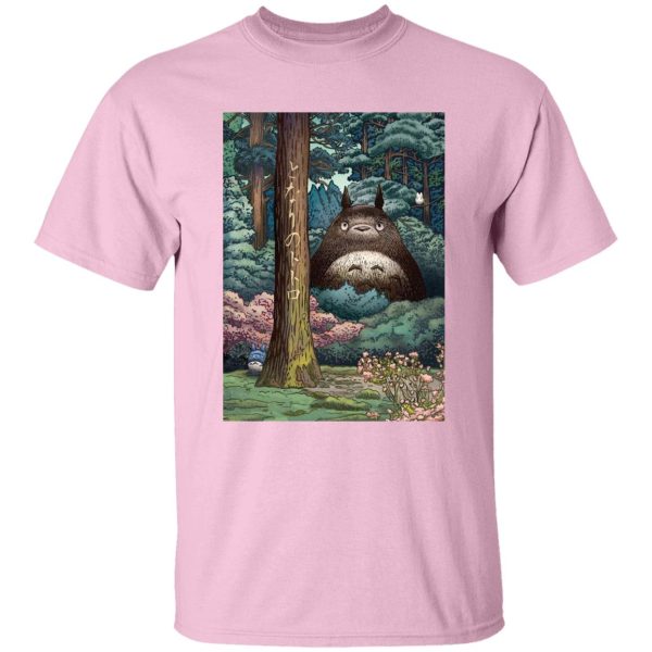 Totoro Umbrella - My Neighbor Totoro Forest Spirit T Shirt-Apparel, My Neighbor Totoro, Totoro Umbrella, Tshirt