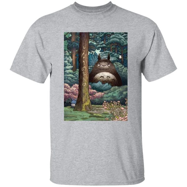 Totoro Umbrella - My Neighbor Totoro Forest Spirit T Shirt-Apparel, My Neighbor Totoro, Totoro Umbrella, Tshirt