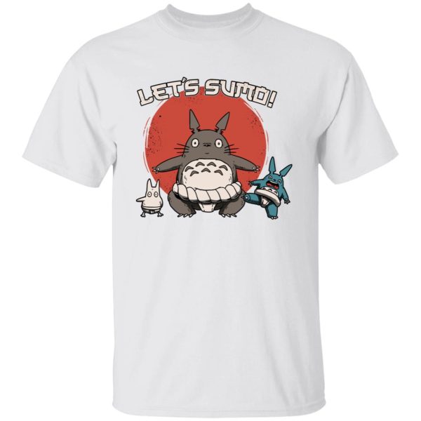 Totoro Soot Sprites - Totoro Let’s Sumo T Shirt-Apparel, My Neighbor Totoro, Totoro Soot Sprites, Tshirt