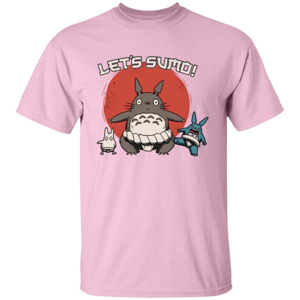 Totoro Soot Sprites - Totoro Let’s Sumo T Shirt-Apparel, My Neighbor Totoro, Totoro Soot Sprites, Tshirt