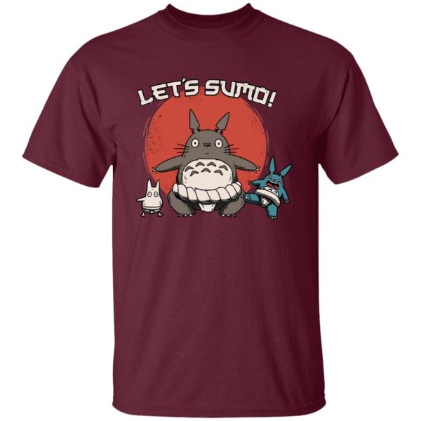 Totoro Soot Sprites - Totoro Let’s Sumo T Shirt-Apparel, My Neighbor Totoro, Totoro Soot Sprites, Tshirt