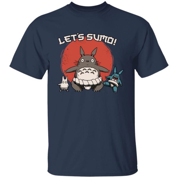 Totoro Soot Sprites - Totoro Let’s Sumo T Shirt-Apparel, My Neighbor Totoro, Totoro Soot Sprites, Tshirt