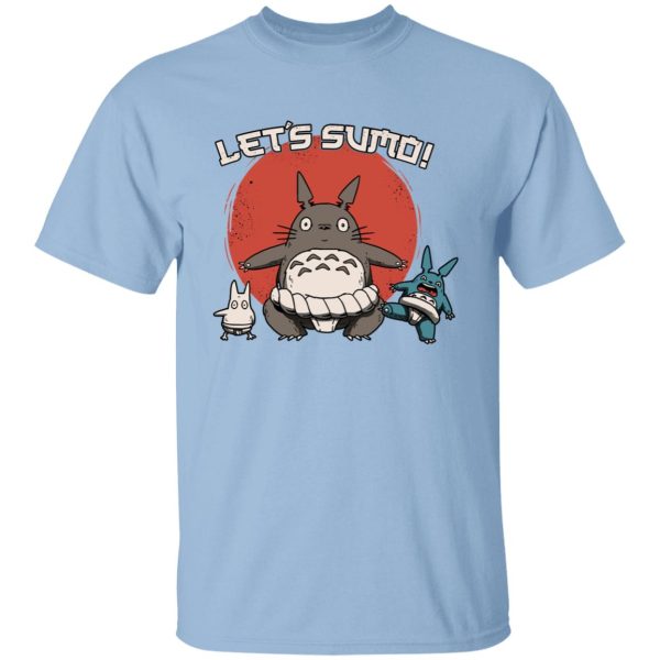 Totoro Soot Sprites - Totoro Let’s Sumo T Shirt-Apparel, My Neighbor Totoro, Totoro Soot Sprites, Tshirt