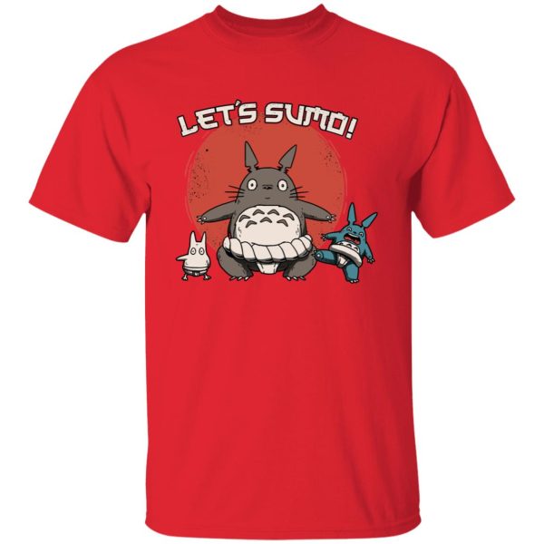 Totoro Soot Sprites - Totoro Let’s Sumo T Shirt-Apparel, My Neighbor Totoro, Totoro Soot Sprites, Tshirt