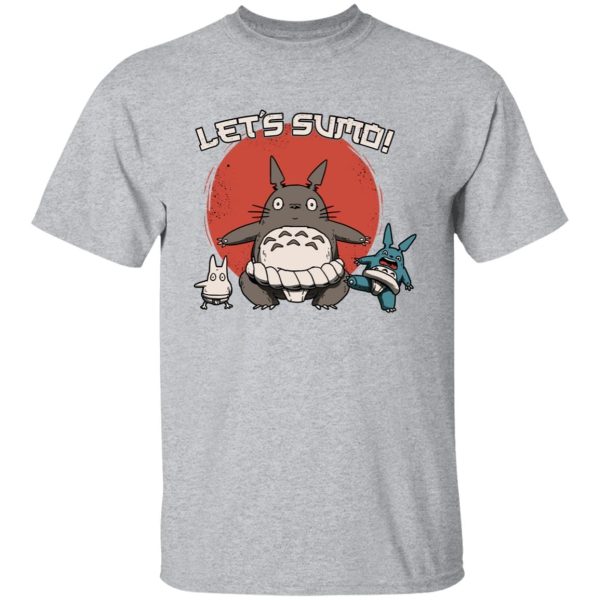 Totoro Soot Sprites - Totoro Let’s Sumo T Shirt-Apparel, My Neighbor Totoro, Totoro Soot Sprites, Tshirt