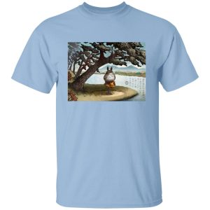 Chibi Totoro - Totoro on the Catbus Spring Ride T Shirt-Apparel, Chibi Totoro, My Neighbor Totoro, Tshirt