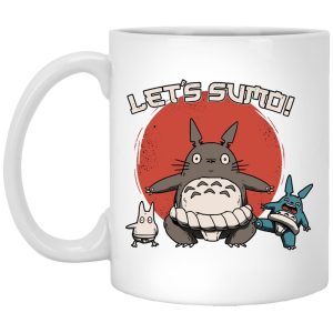 Watch Totoro - Totoro Let’s Sumo Mug-House Decor, Mug, My Neighbor Totoro, Watch Totoro