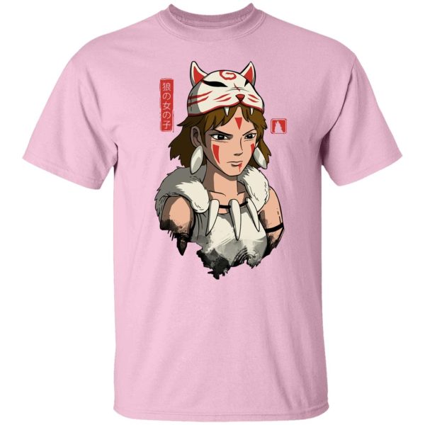 Watch Princess Mononoke - Mononoke The Wolf Girl T Shirt-Apparel, princess mononoke, Tshirt, Watch Princess Mononoke